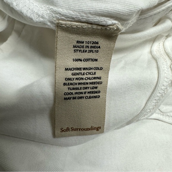 Soft Surroundings white Elastic-Waist Pants - Picture 6 of 9